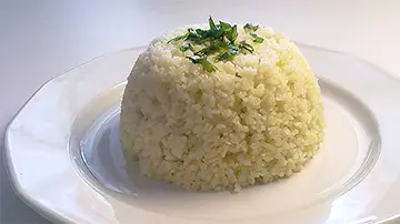 Párolt rizs